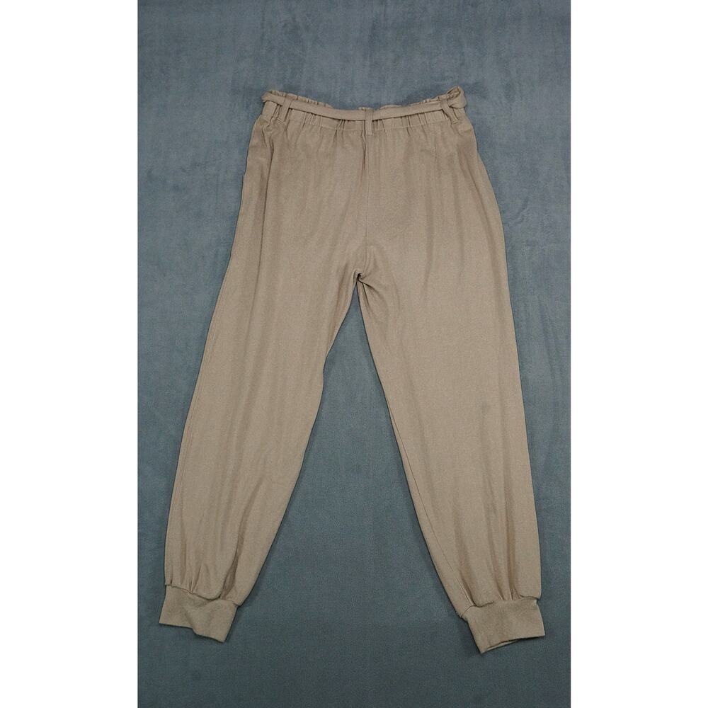 Gibsonlook Women Beige Jogger Pants Elastic‎ Waist Size XL Stretch - Picture 2 of 9